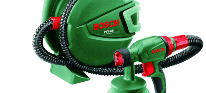 Отличный краскопульт бытового назначения PFS 65 от Bosch