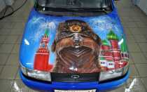 Аэрография на автомобиль. Порядок нанесения аэрографии