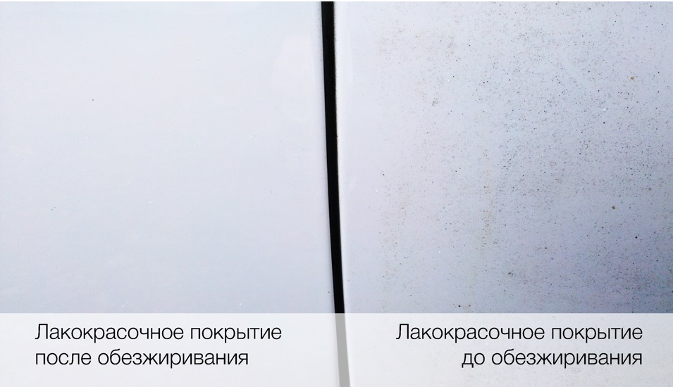 Обезжиривание автомобиля