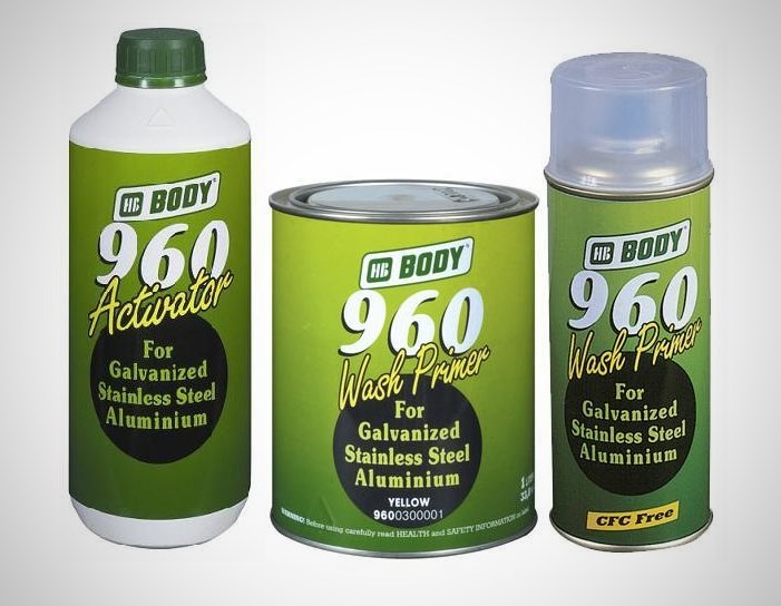 Кислотная грунтовка Body 960 Wash Primer и активатор
