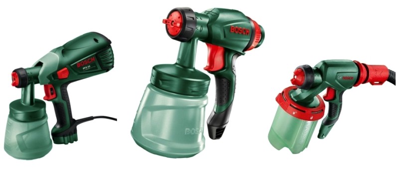 Краскопульты Bosch имеют легкие, но прочные корпуса