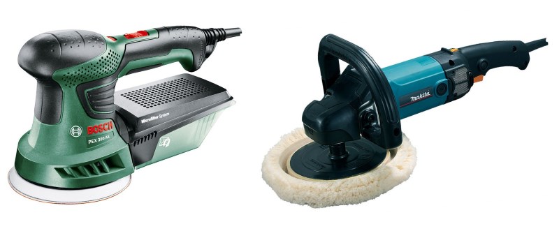 Полировальные машинки: орбитальная Bosch и дисковая Makita